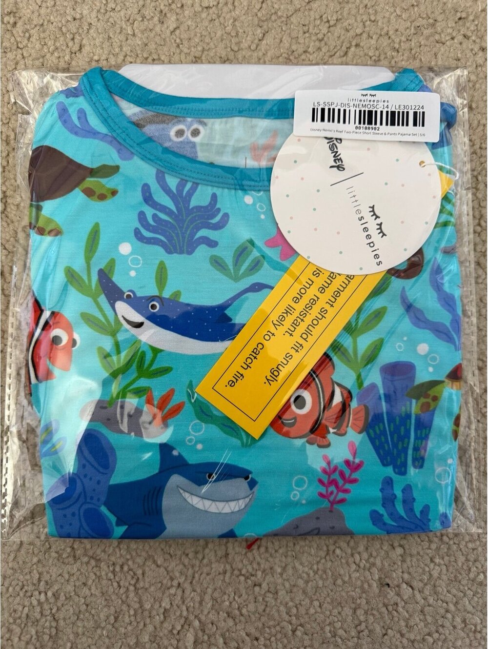 Little sleepies Nemo short sleeve and pants 5/6 [COPY]